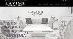Desktop Screenshot of lavishbeautybar.com