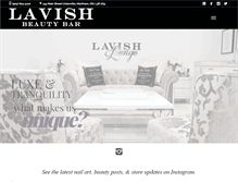 Tablet Screenshot of lavishbeautybar.com
